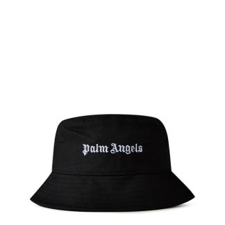 PALM ANGELS Palm Logo Bucket Hat Jn42 Unisex Black 11001  for sale