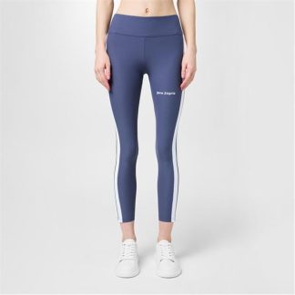 PALM ANGELS Palm Logo Print Lgng Ld99 Women Leggings Blue for sale