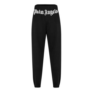 PALM ANGELS Palm Logo Swtpnt Sn44 Men Black/White  for sale