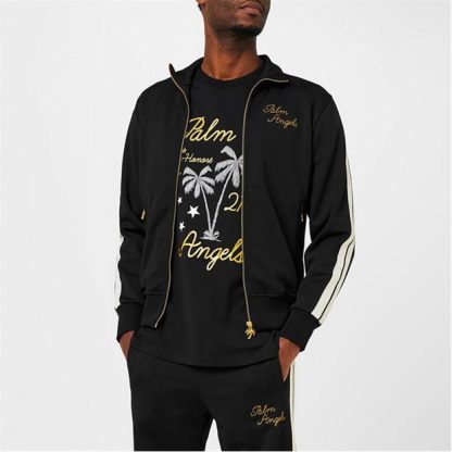 PALM ANGELS Palm Paris Track Jacket Men Blk/Gold  for sale