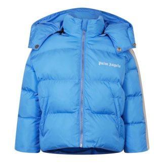 PALM ANGELS Palm Puf Jacket Jn34 Kids Down Jackets Turquoise 4301 for sale