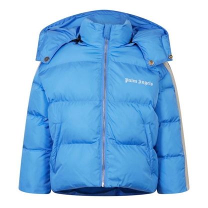 PALM ANGELS Palm Puf Jacket Jn34 Kids Down Jackets Turquoise 4301 for sale