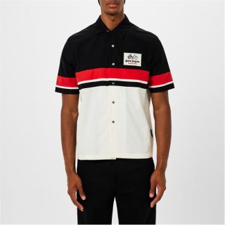 PALM ANGELS Palm Race SS Shirt Sn34 Men Blk/Red  for sale