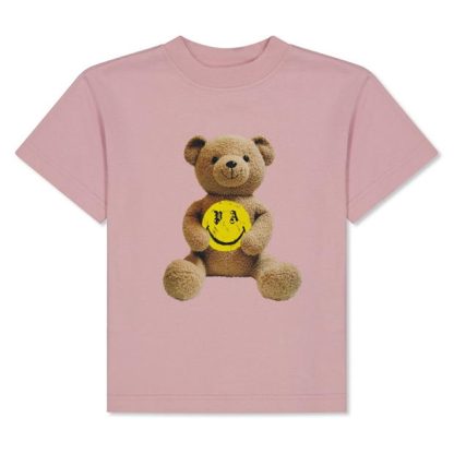 PALM ANGELS Palm Smiley Tee Jn34 Kids Rose 3415  for sale