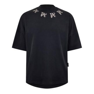 PALM ANGELS Palm Statmnt M OS T Sn44 Men Black/Grey  for sale