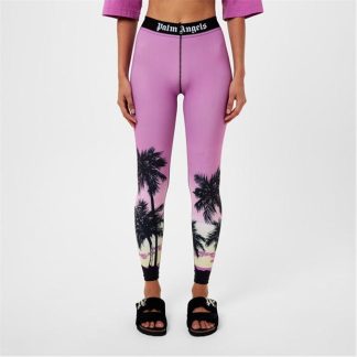 PALM ANGELS Palm Sunst Legging Ld32 Women Prpl/Blk 3710  for sale