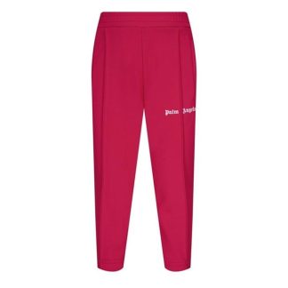 PALM ANGELS Palm Taped Track Pan Jn34 Kids Closed Hem Poly Tracksuit Bottoms Fuchsia 3201 for sale