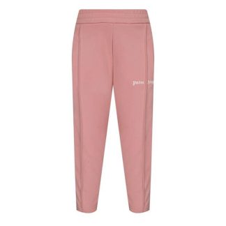 PALM ANGELS Palm Taped Track Pan Jn34 Kids Closed Hem Poly Tracksuit Bottoms Pale Pink 3001 for sale