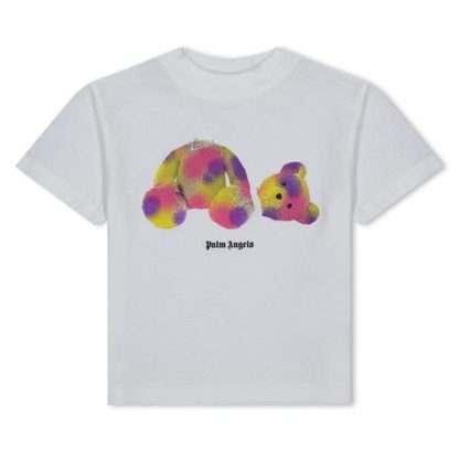 PALM ANGELS Palm Tie Dye Tee Jn34 Kids White 0132  for sale