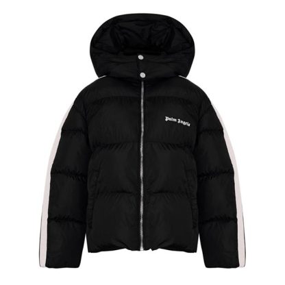 PALM ANGELS Palm Track Puffer Jk Jn44 Kids Black Wht 1003  for sale