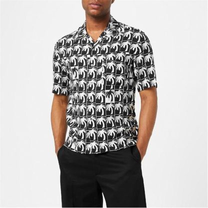 PALM ANGELS Palm-Tree Bowling Shirt Men Multi  for sale