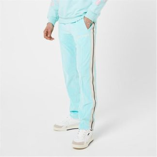 PALM ANGELS Side Stripe Tracksuit Bottoms Men Light Blue 4003  for sale