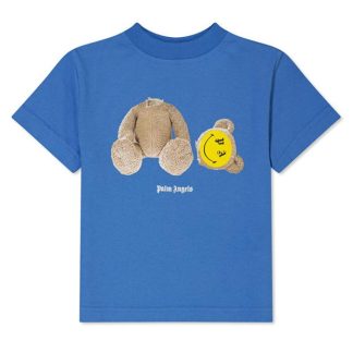 PALM ANGELS Smiley Bear T-Shirt Kids Light Blue 4015  for sale