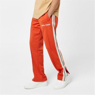 PALM ANGELS Track Jogging Bottoms Men Poly Tracksuits Red/White 2703 for sale