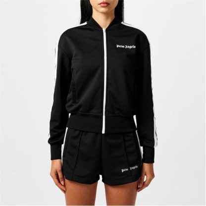 PALM ANGELS Track Tape Jacket Women Tracksuit Tops Black 1001 for sale