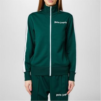 PALM ANGELS Track Zip Jacket Women Tracksuit Tops Green 5501 for sale