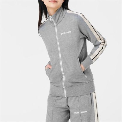 PALM ANGELS Track Zip Jacket Women Tracksuit Tops Grey 0810 for sale