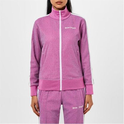 PALM ANGELS Track Zip Jacket Women Tracksuit Tops Pink 3001 for sale