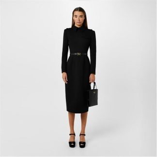 PRADA Belted Stretch NattÉ Dress Women Nero  for sale