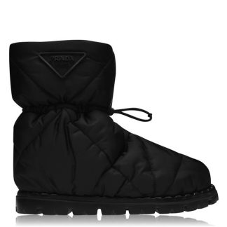 PRADA Blow Quilted Snow Boot Women Black F0002  for sale