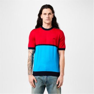 PRADA Colour Block T-Shirt Men Blu Tur F03e4  for sale