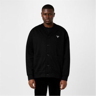 PRADA Cotton Fleece Cardigan Men Black  for sale