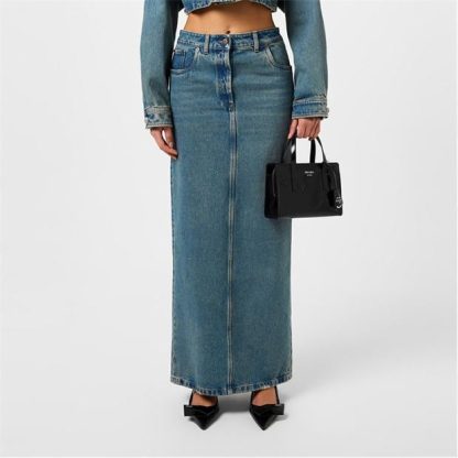 PRADA Denim Maxi Skirt Women Blue  for sale