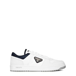 PRADA Downtown Re-Nylon Sneakers Men White/Grey  for sale