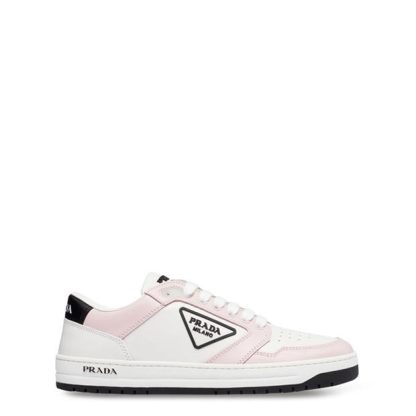 PRADA Downtown Sneaker Women Low Trainers Wht/Pink F0D8U for sale