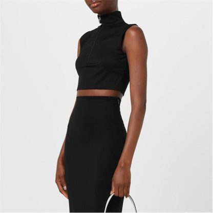 PRADA High Neck Zip Tank Women Nero  for sale