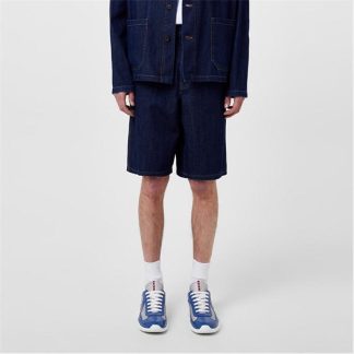 PRADA Knee Length Denim Shorts Men Blue  for sale