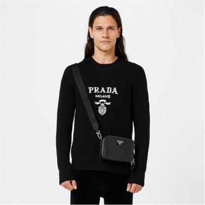 PRADA Logo Jumper Men Nero  for sale