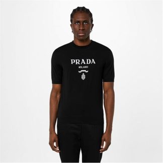 PRADA Logo T-Shirt Men Nero F0002  for sale