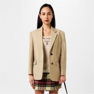 PRADA Mohair Oversized Blazer With Triangle Women Corda  for sale