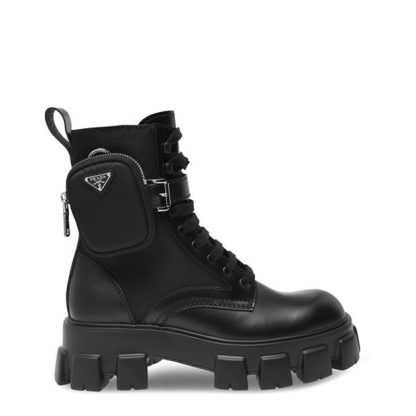 PRADA Monolith Boots Men Black F0002  for sale