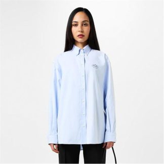 PRADA Oxford Poplin Shirt Women Oxford Shirt - Long Sleeve Cielo for sale