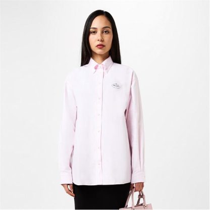 PRADA Oxford Poplin Shirt Women Oxford Shirt - Long Sleeve Rosa for sale