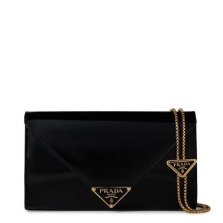 PRADA Patent Leather Mini Bag Women Black  for sale