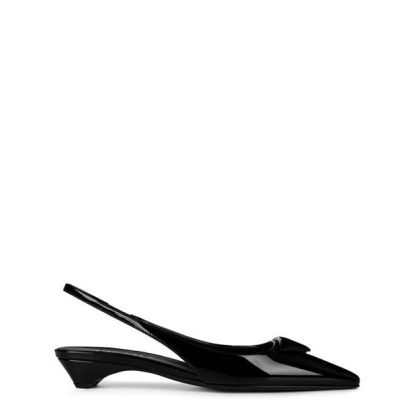 PRADA Patent Sling Back Women Nero  for sale