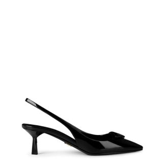 PRADA Patent Slingback 55 Women Stiletto Heels Nero for sale