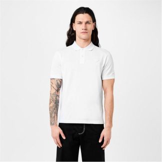 PRADA Pique Polo Shirt Men Short Sleeve Polos Bianco for sale