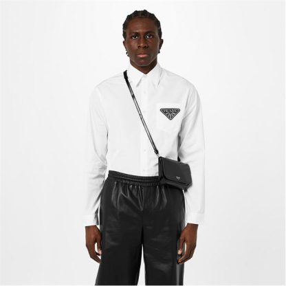 PRADA Poplin Shirt Men White F0009  for sale