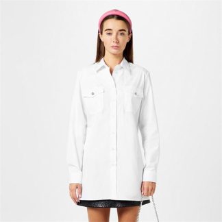 PRADA Poplin Shirt With Jewel Buttons Women White  for sale