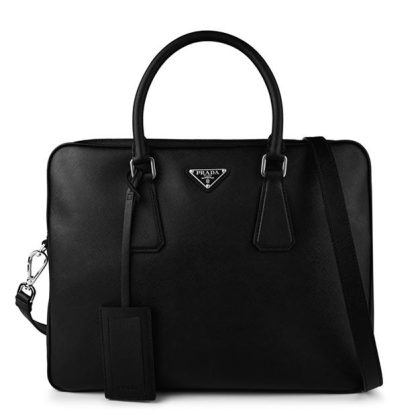 PRADA Prada Briefcase Sn44 Unisex Black  for sale