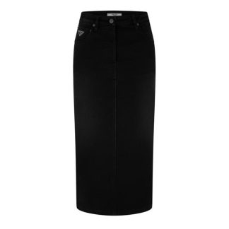 PRADA Prada Denim Midi Ld44 Women Black  for sale