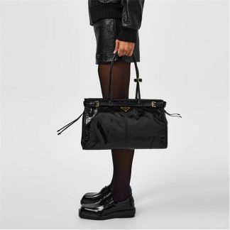 PRADA Prada Lrg Ptnt Blt Ld44 Women Nero  for sale