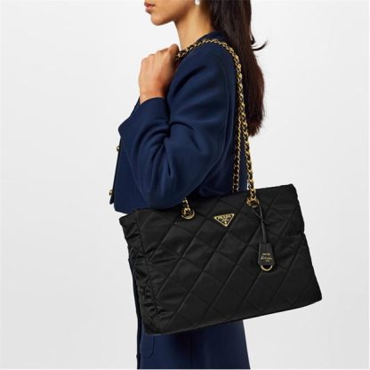 PRADA Prada Lrg RNyln Tote Ld44 Women Nero  for sale