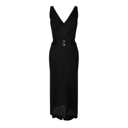 PRADA Prada Midi Dress Ld44 Women Nero  for sale