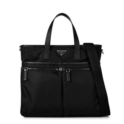 PRADA Prada Nylon Tote Sn44 Unisex Black  for sale