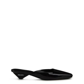 PRADA Prada Show Sabot 35 Ld43 Women Heeled Mules Black Patent for sale